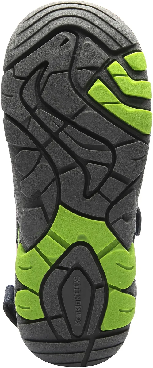 Сандалии KangaROOS "K-Trek", с застежкой-липучкой, цвет Navy-Lime — фото 4