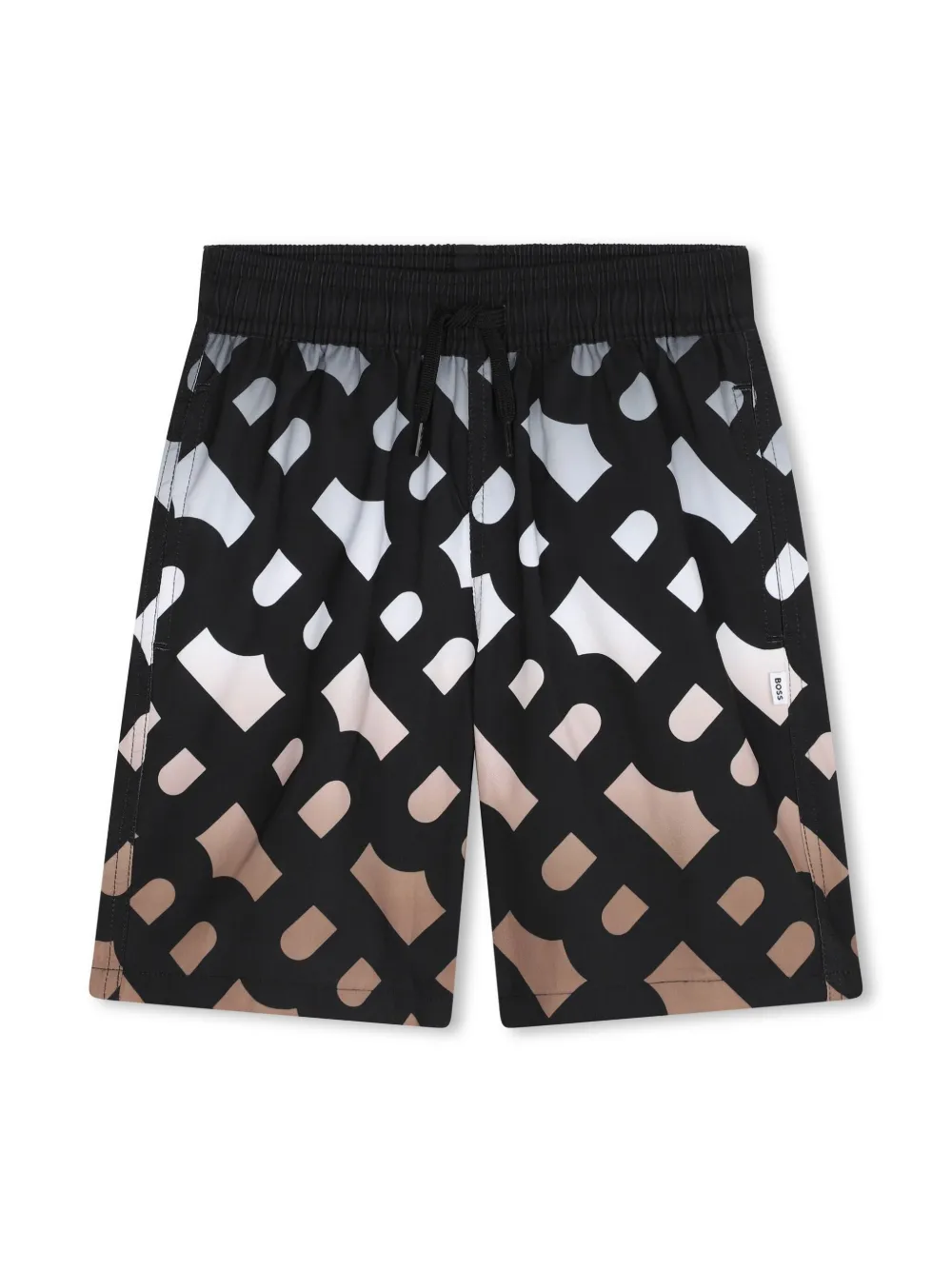 

Шорты с логотипом и эффектом омбре BOSS Kidswear, черный