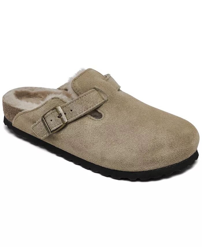 Женские босоножки из замши и кожи от Finish Line Birkenstock, коричневый/бежевый