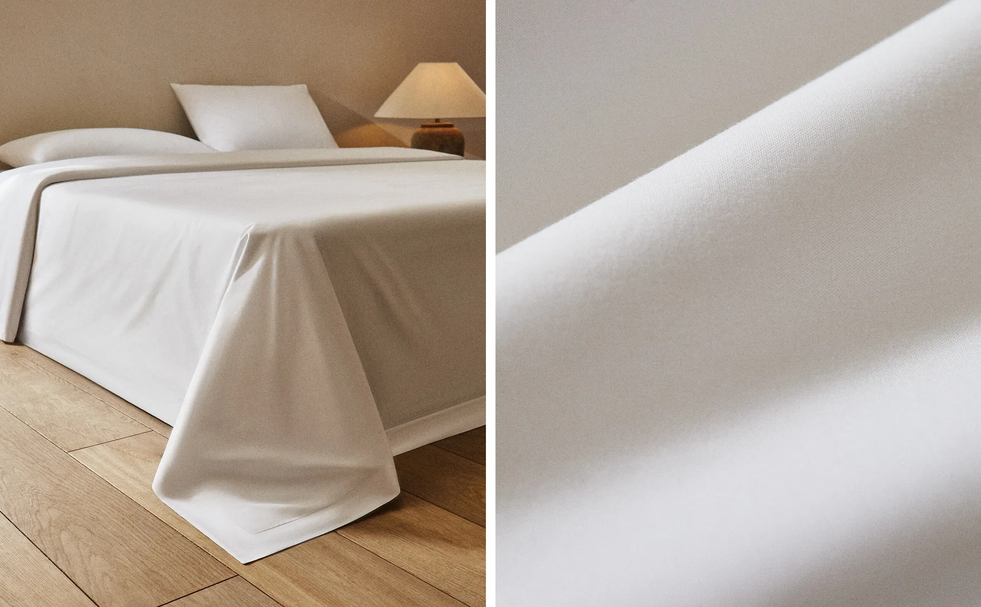 

(500 нитей) пододеяльник из хлопкового перкаля Zara Home, белый