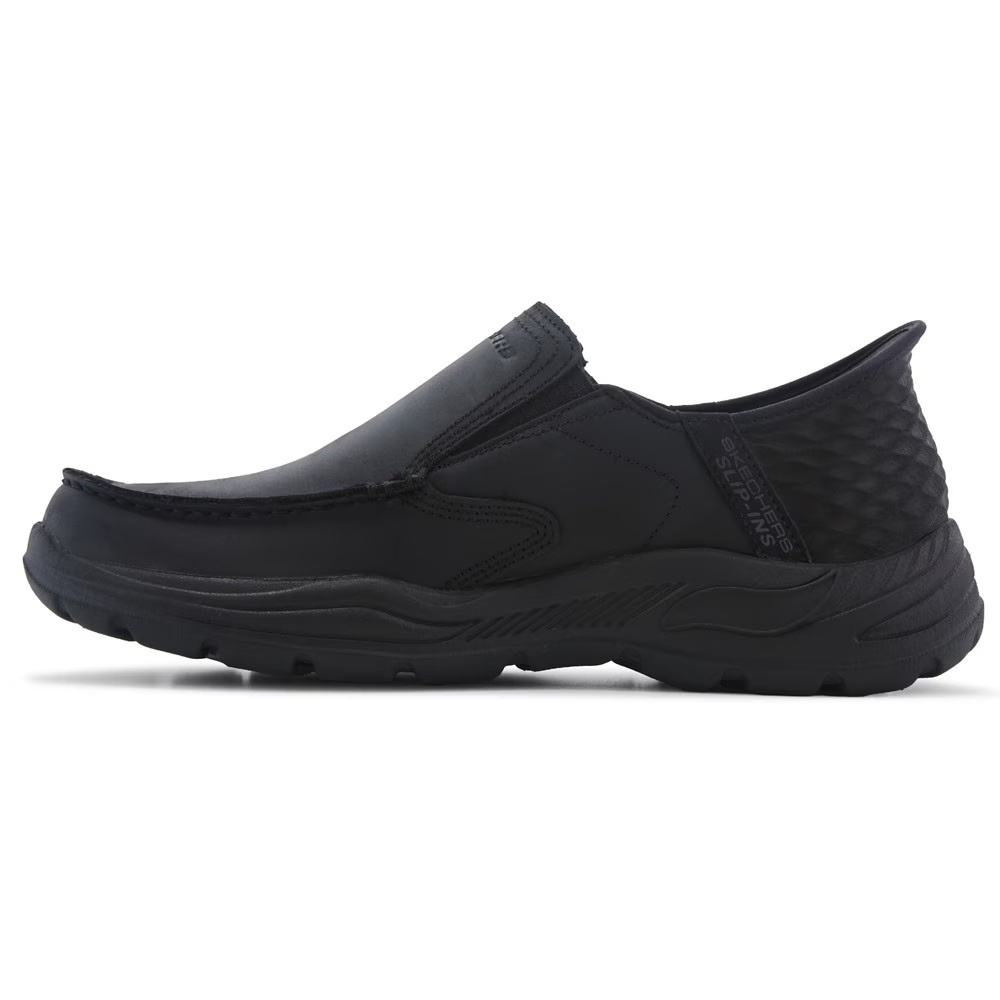Кожаные туфли без шнуровки с арочной поддержкой Skechers Slip-Ins Arch Fit Motley, черный — фото 3