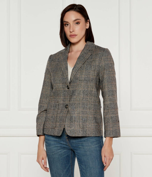 

Шерстяная куртка Loose fit Tommy Hilfiger, серый