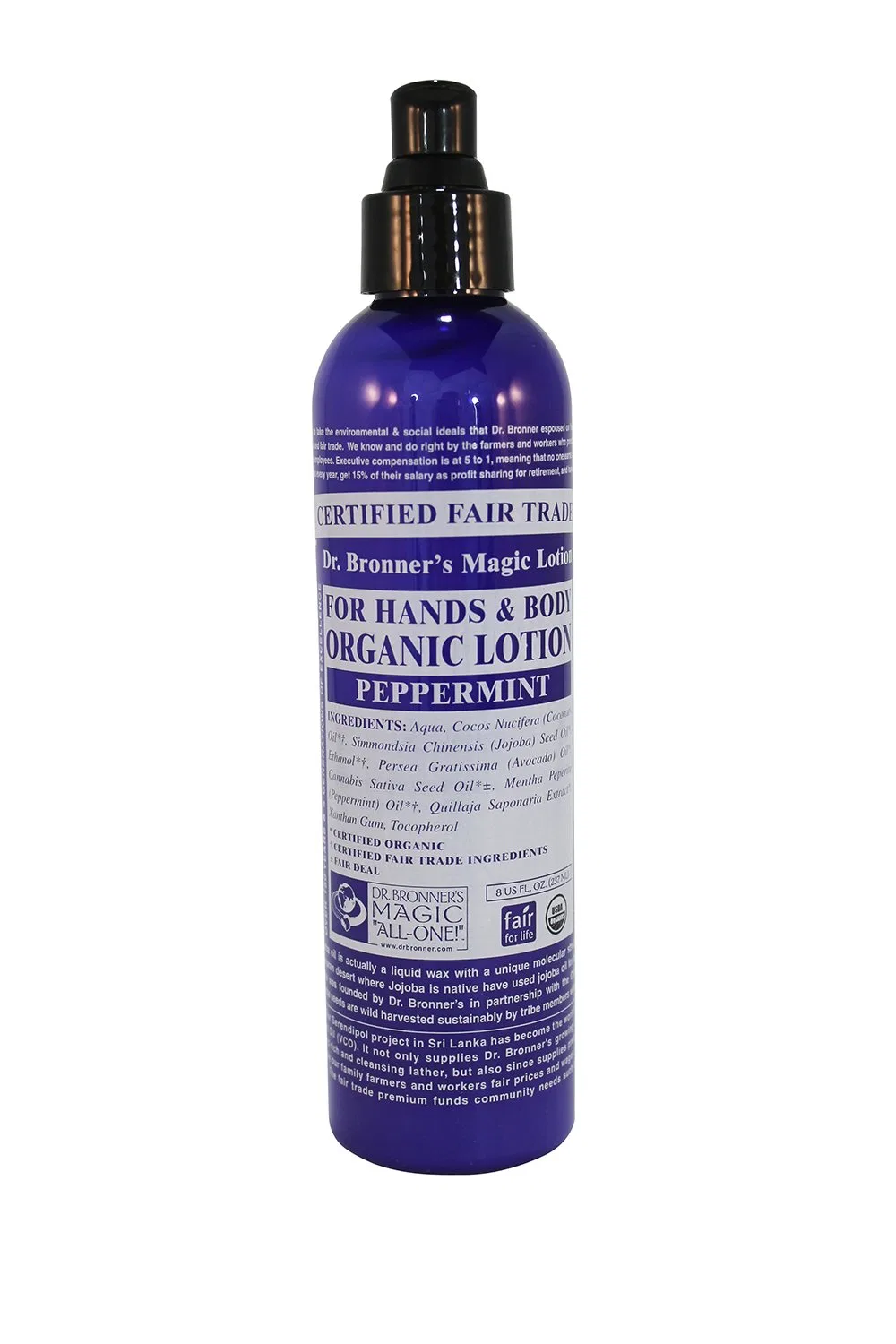 Органический лосьон с мятой, 236 мл Dr. Bronner'S