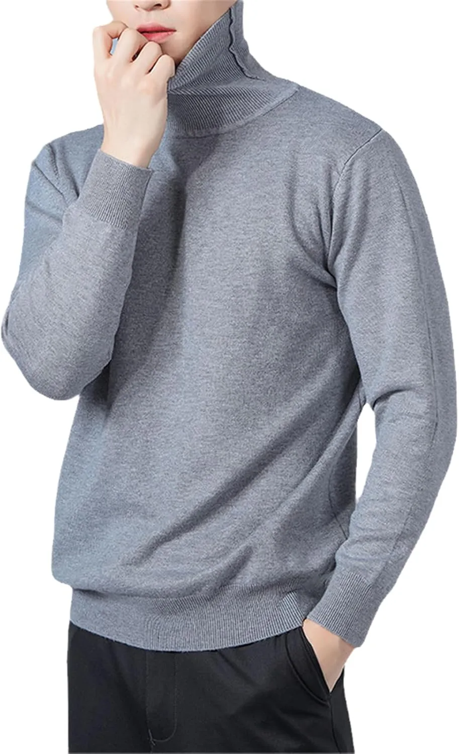 

Свитер мужской Jegsnoe из кашемира, вязаный, водолазка