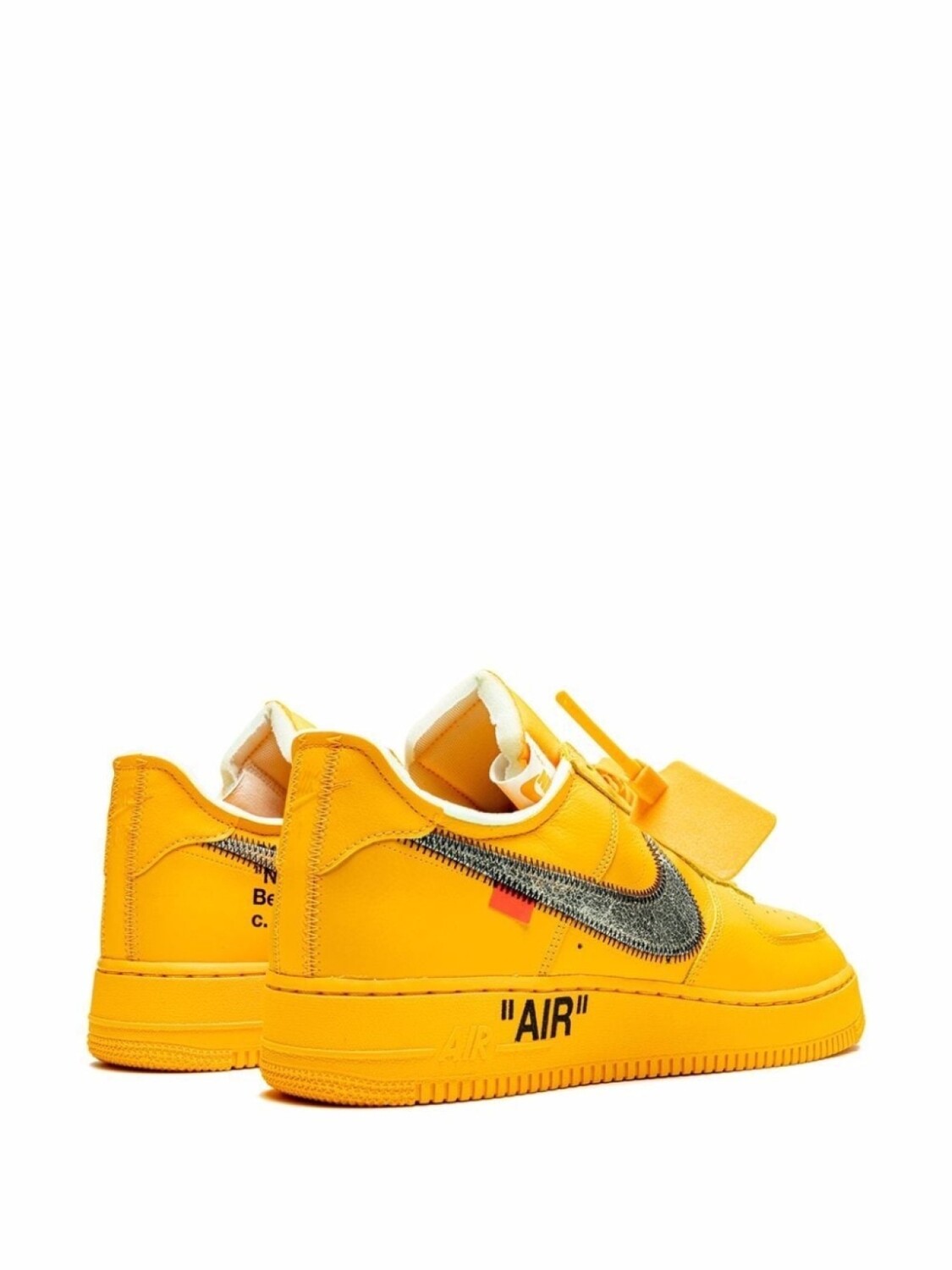 Кроссовки Air Force 1 Low University Gold из коллаборации с Off-White Nike X Off-White, желтый — фото 3