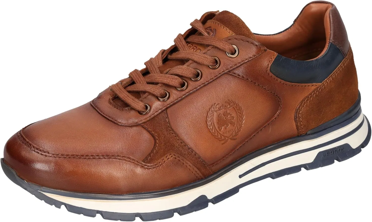 Мужские кроссовки LERROS 4975-302 на шнуровке, Cognac