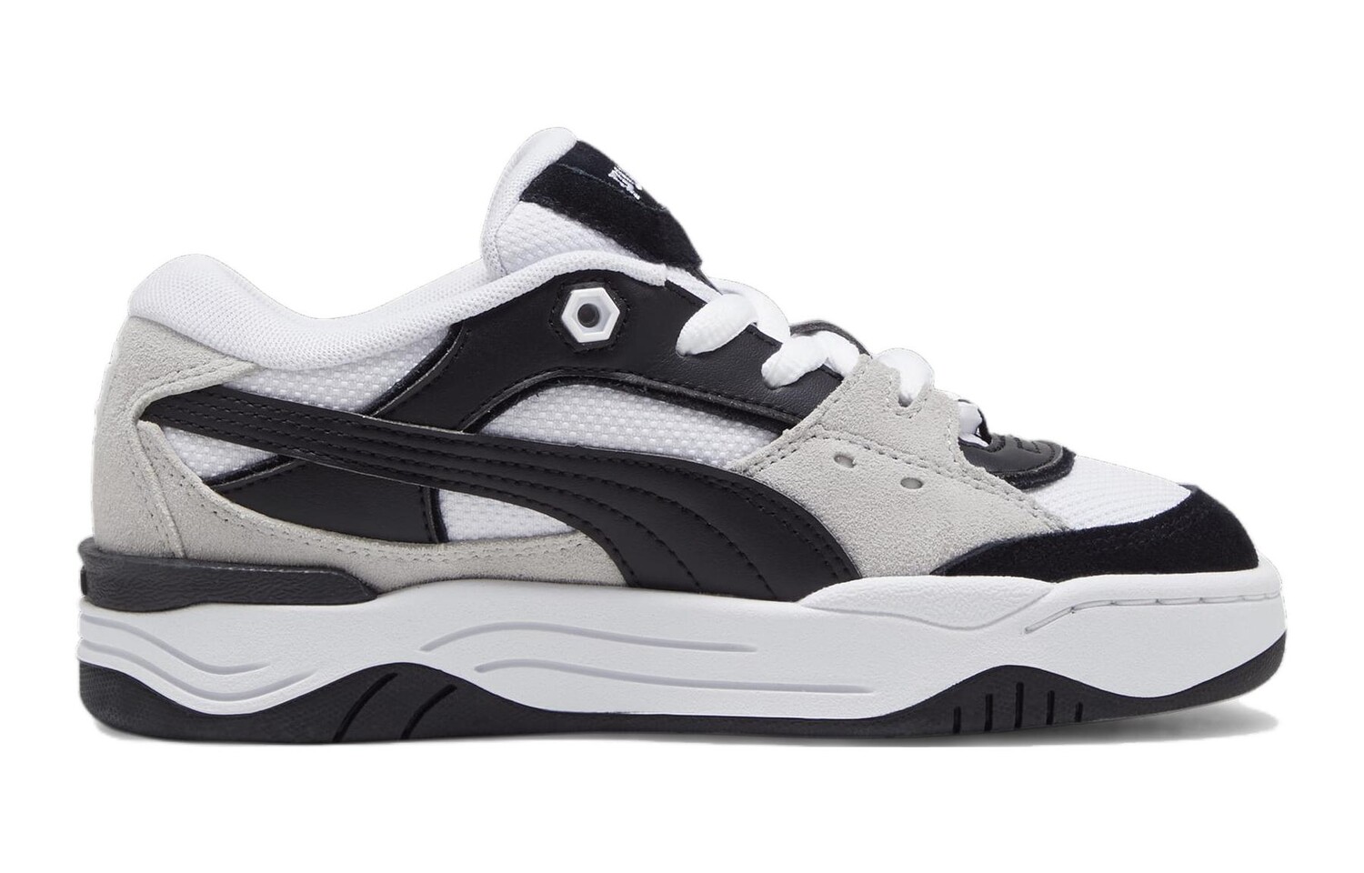 Puma Kids Обувь для скейтбординга GS, Black/White — фото 2