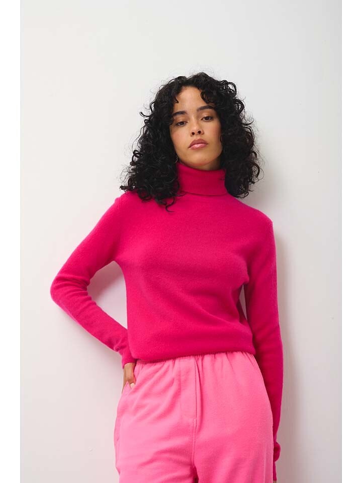 

Пуловер AUTHENTIC CASHMERE Kaschmir-Rollkragenpullover Bise, розовый