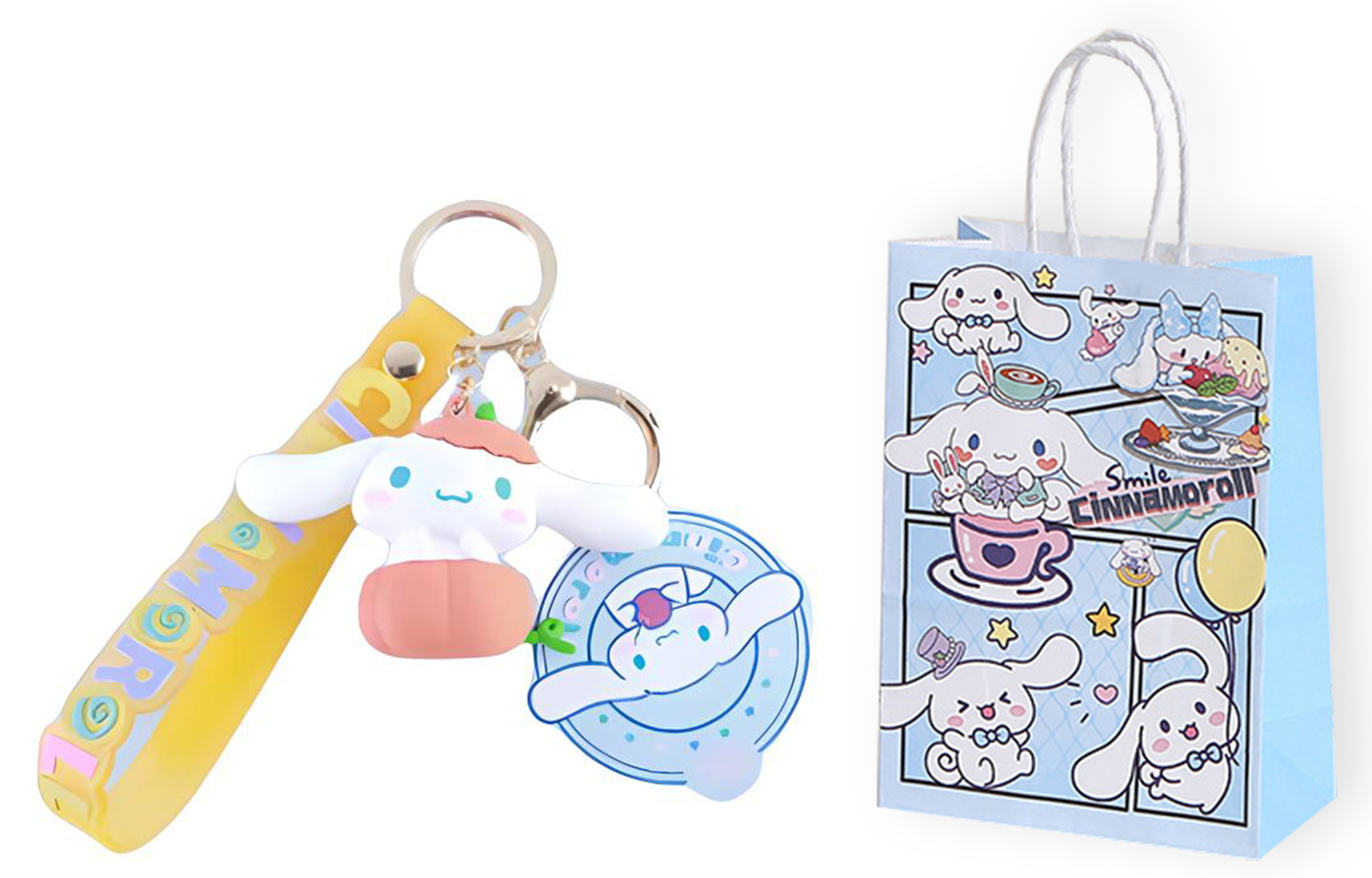 

Sanrio Югей Собака ПВХ Кулон Унисекс, Pumpkin Design+Elegant Shopping Bag