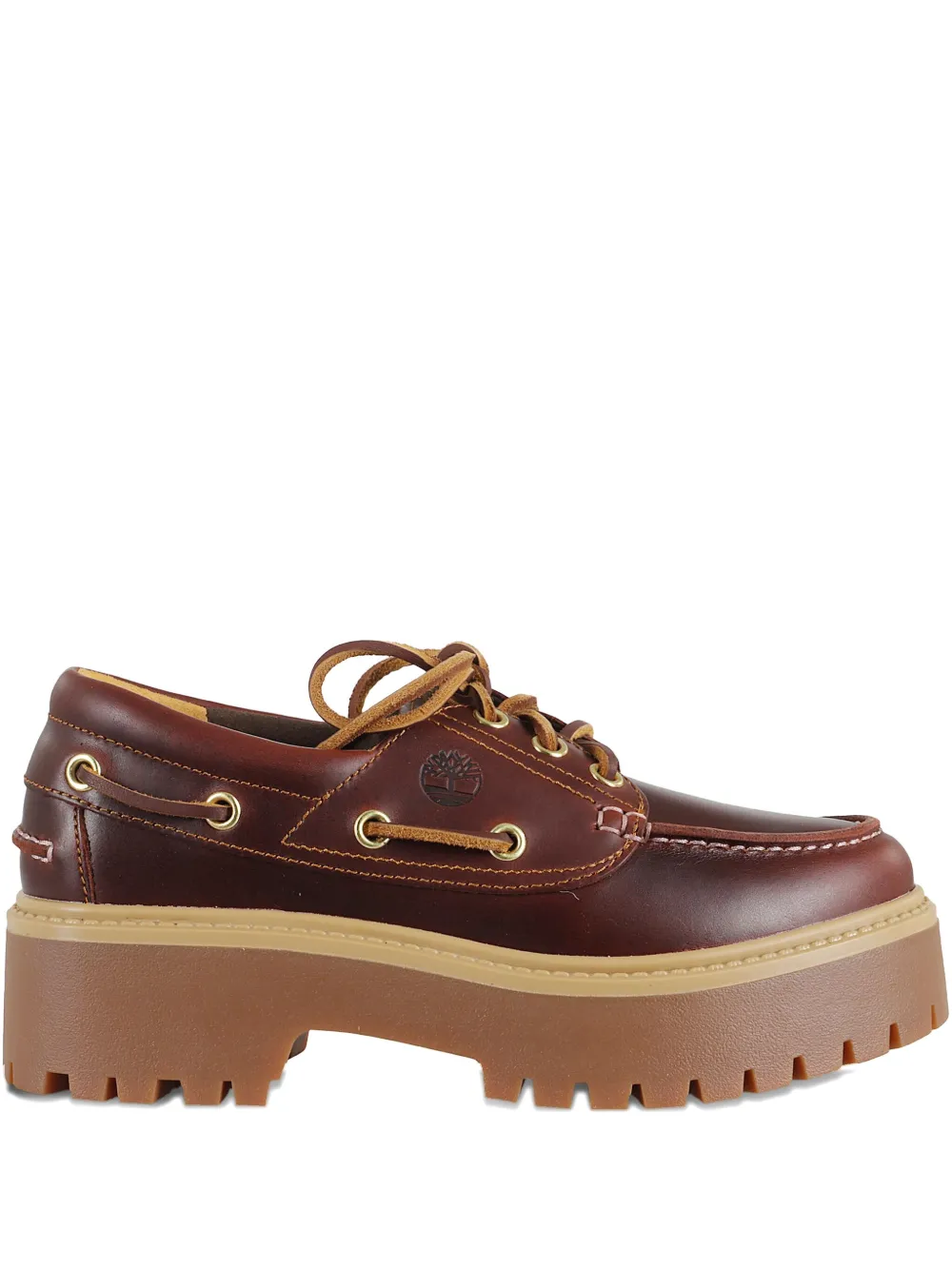 Босоножки на платформе Stone Street с шнуровкой Timberland, коричневый