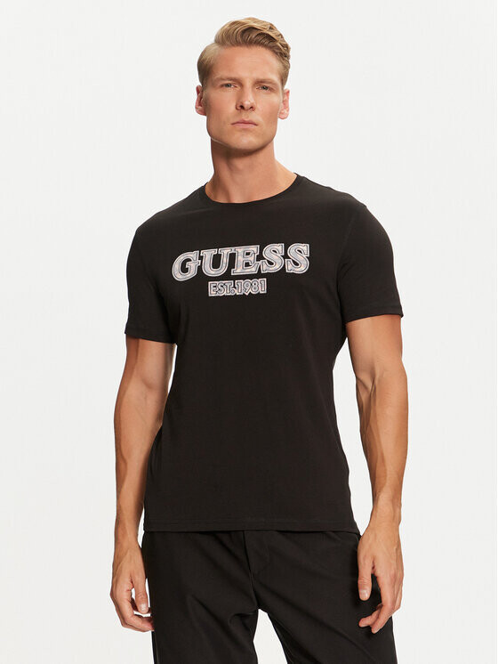 

Футболка узкого кроя Guess, черный