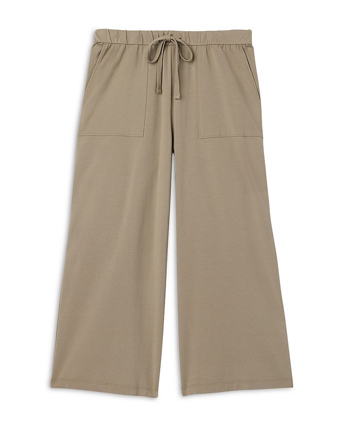 

Широкие укороченные брюки Eileen Fisher, коричневый