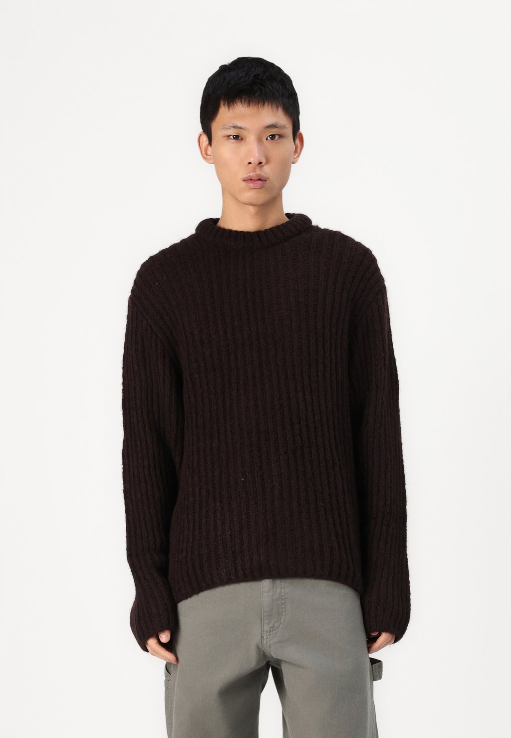 

Свитер JORWINTER CREW NECK Jack & Jones, темно-коричневый