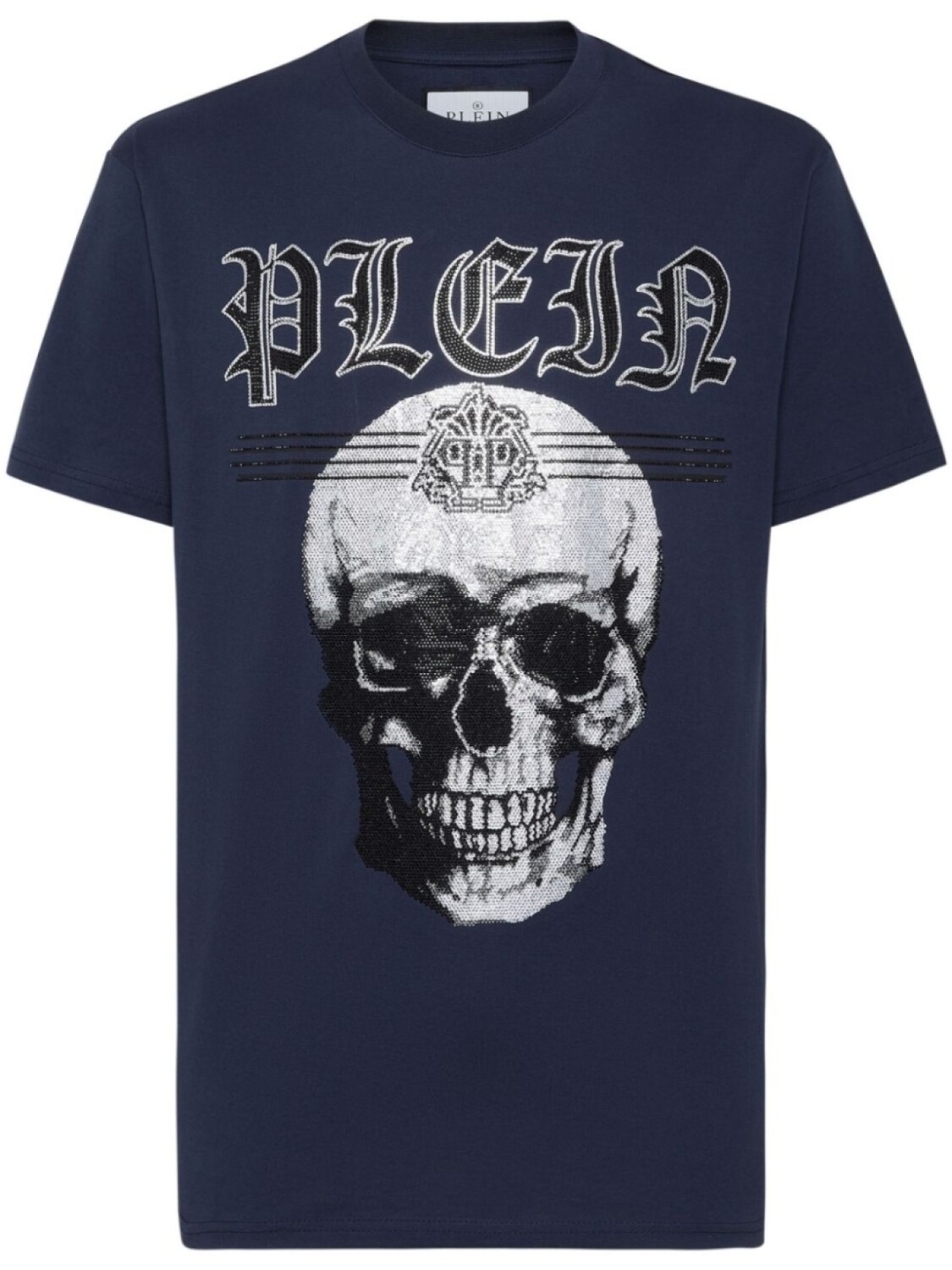 

Philipp Plein футболка с логотипом Skull, синий