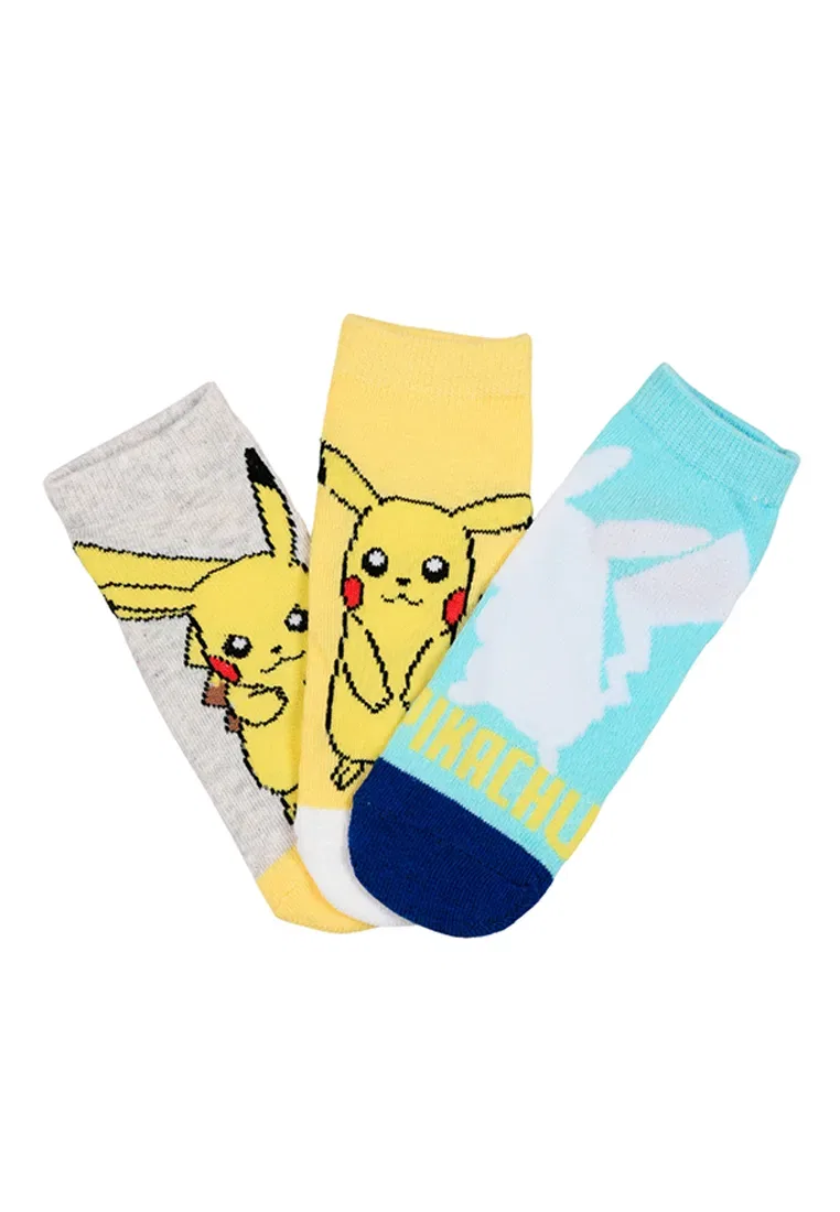 Носки детские, Pikachu, Pokémon, разноцветные — фото 4