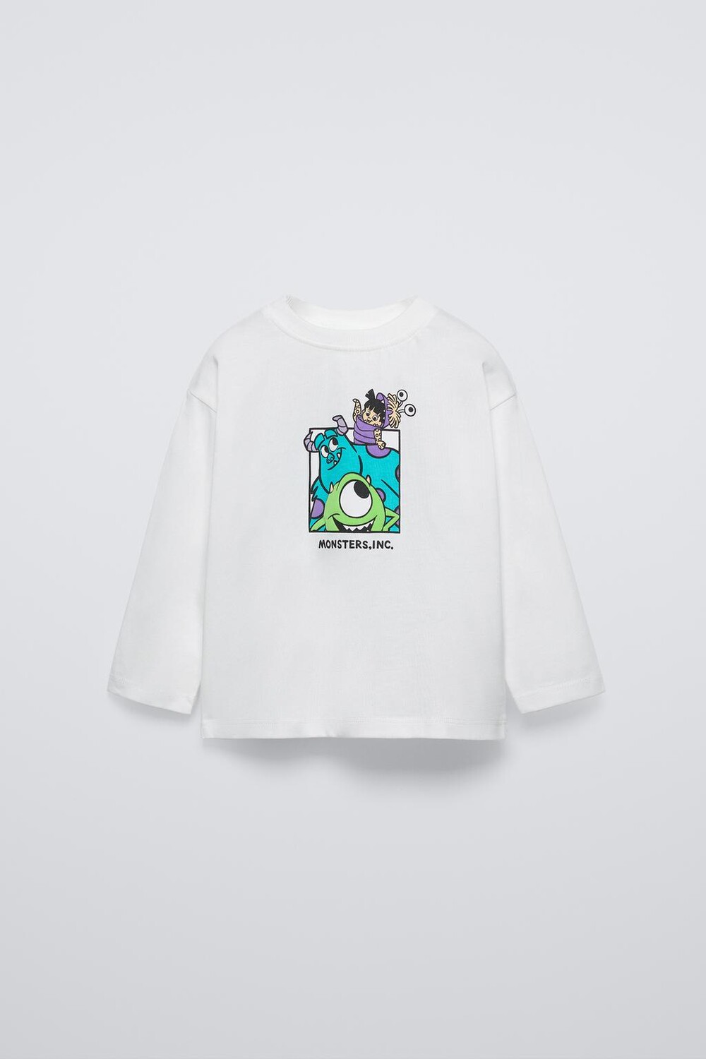 

Футболка с рельефным принтом monsters, inc. disney pixar ZARA, экрю