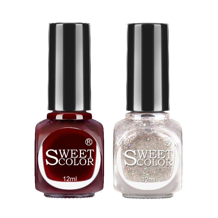 

Водный лак для ногтей без запаха, стойкий, без сушки в лампе, быстросохнущий SH510+SH694/Mermaid Hime 12мл*2 SweetColor