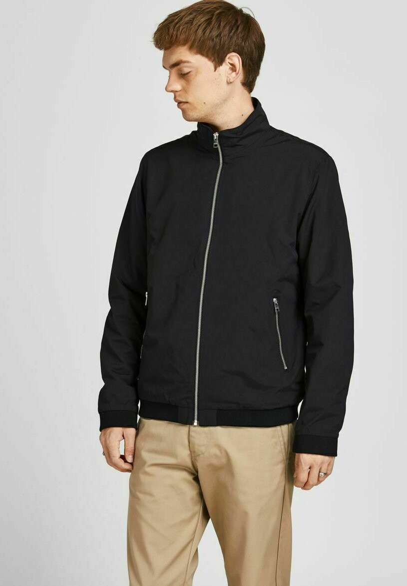 

Куртка-бомбер JJERUSH HARRINGTON Jack & Jones, черный