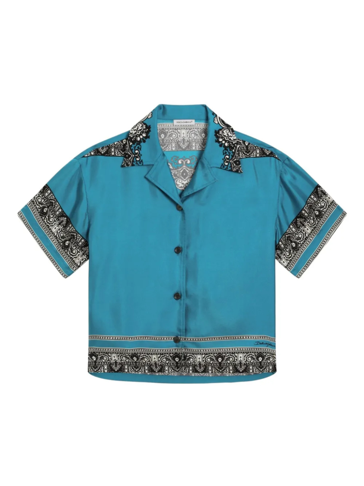 

Dolce & Gabbana Kids рубашка с принтом, синий