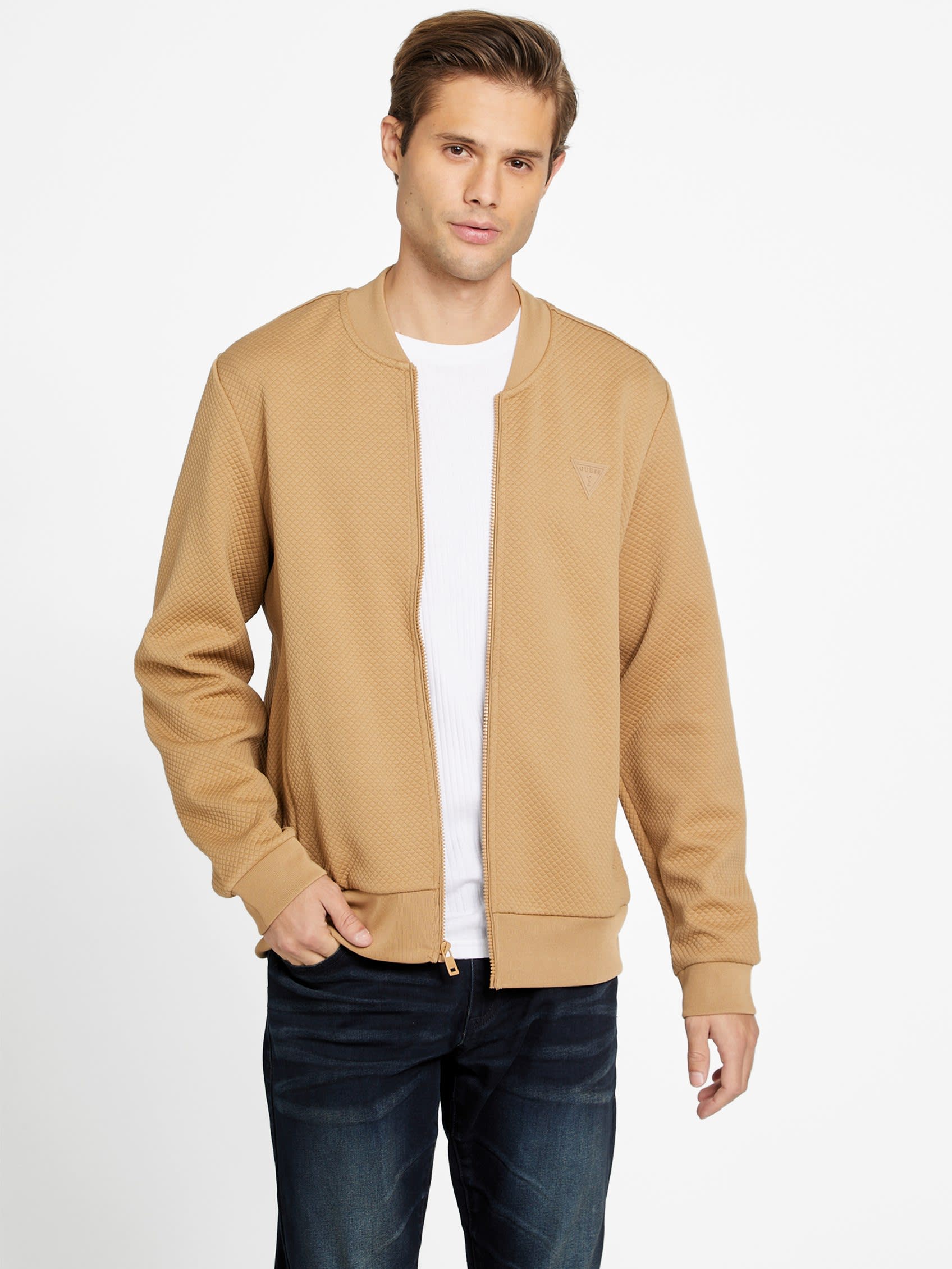 

Стеганая летная куртка Astro Guess Factory, цвет toasted taupe