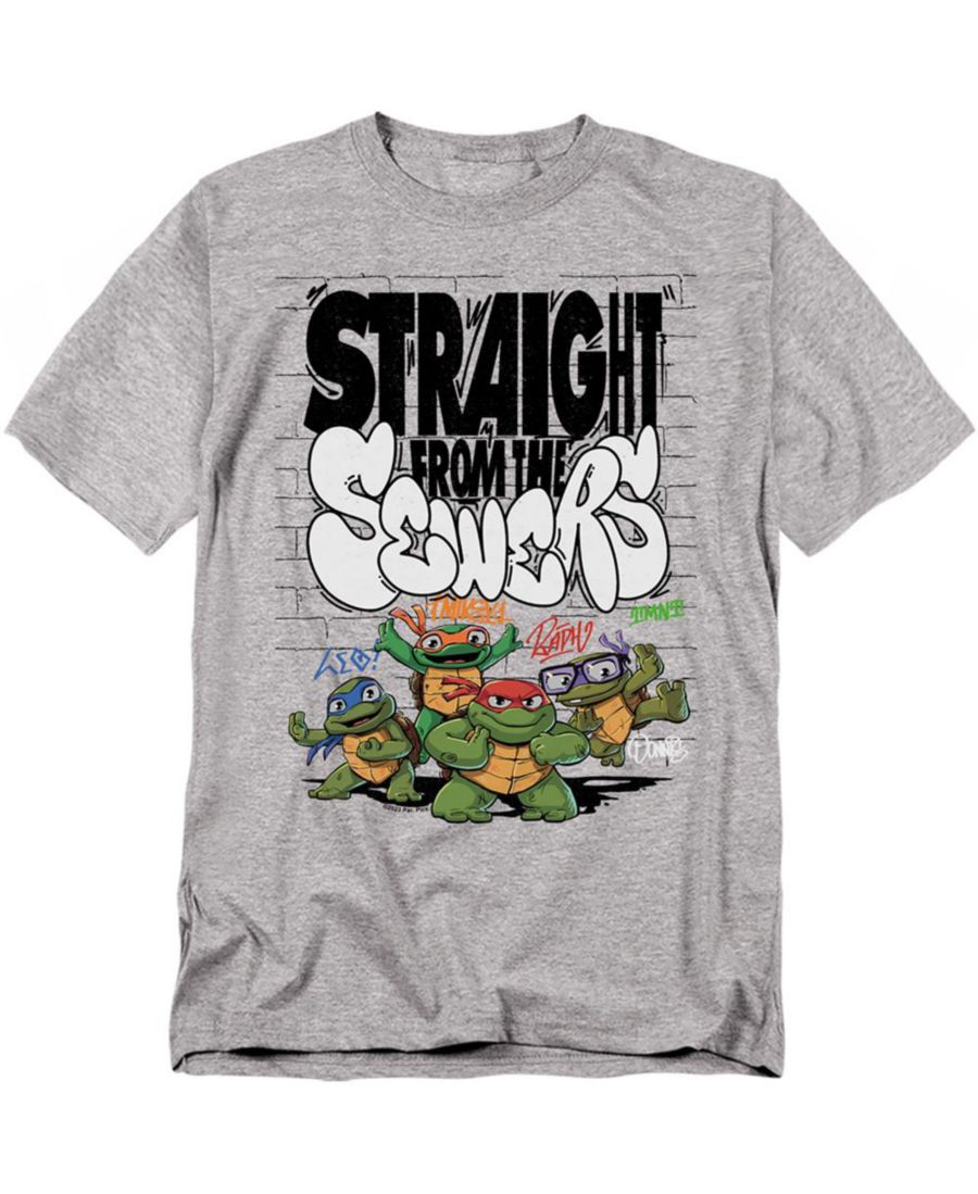 

Футболка Big & Tall TMNT Mutant Mayhem Straight From The Sewers TEENAGE MUTANT NINJA TURTLES, Athletic heather, Бежевый, Футболка Big & Tall TMNT Mutant Mayhem Straight From The Sewers TEENAGE MUTANT NINJA TURTLES, Athletic heather