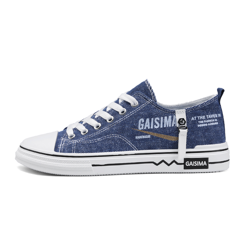 

GAISIMA Мужские низкие кеды из денима серого цвета, цвет Denim Gray
