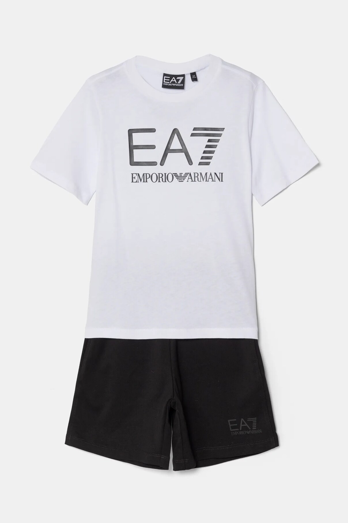 

Детский комплект из хлопка Ea7 Emporio Armani, белый