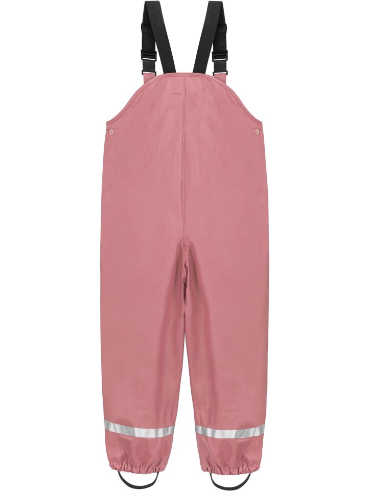 Дождевые брюки Normani Outdoor Sports Kinder Regenhose mit Hosenträgern „Skjolden“, розовый — фото 3