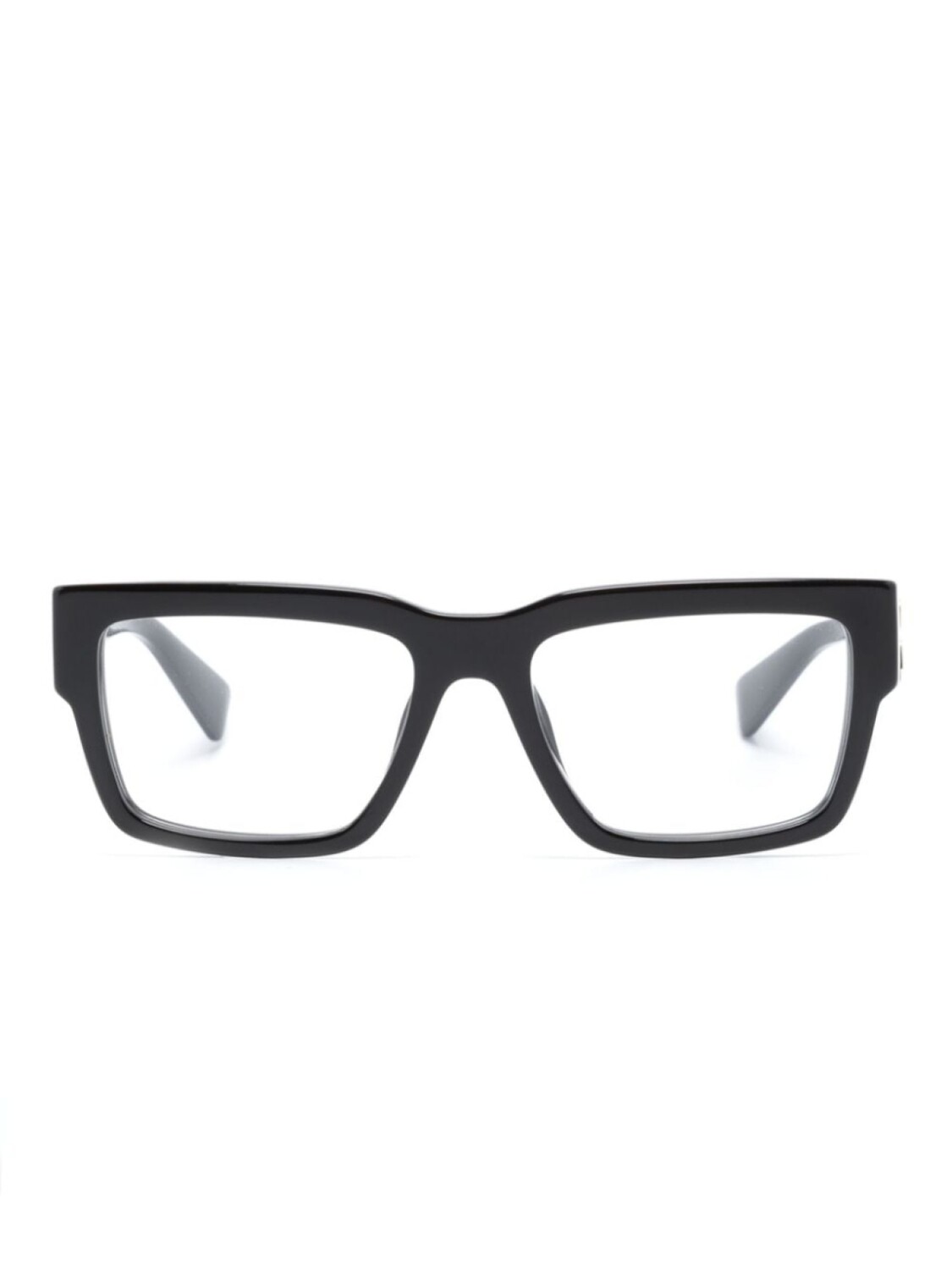 

Miu Miu Eyewear очки в прямоугольной оправе с логотипом, черный