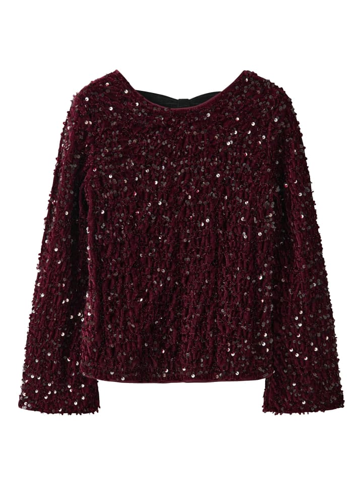 

Праздничная блузка с длинными рукавами NKFRUSITTA бордового цвета name it