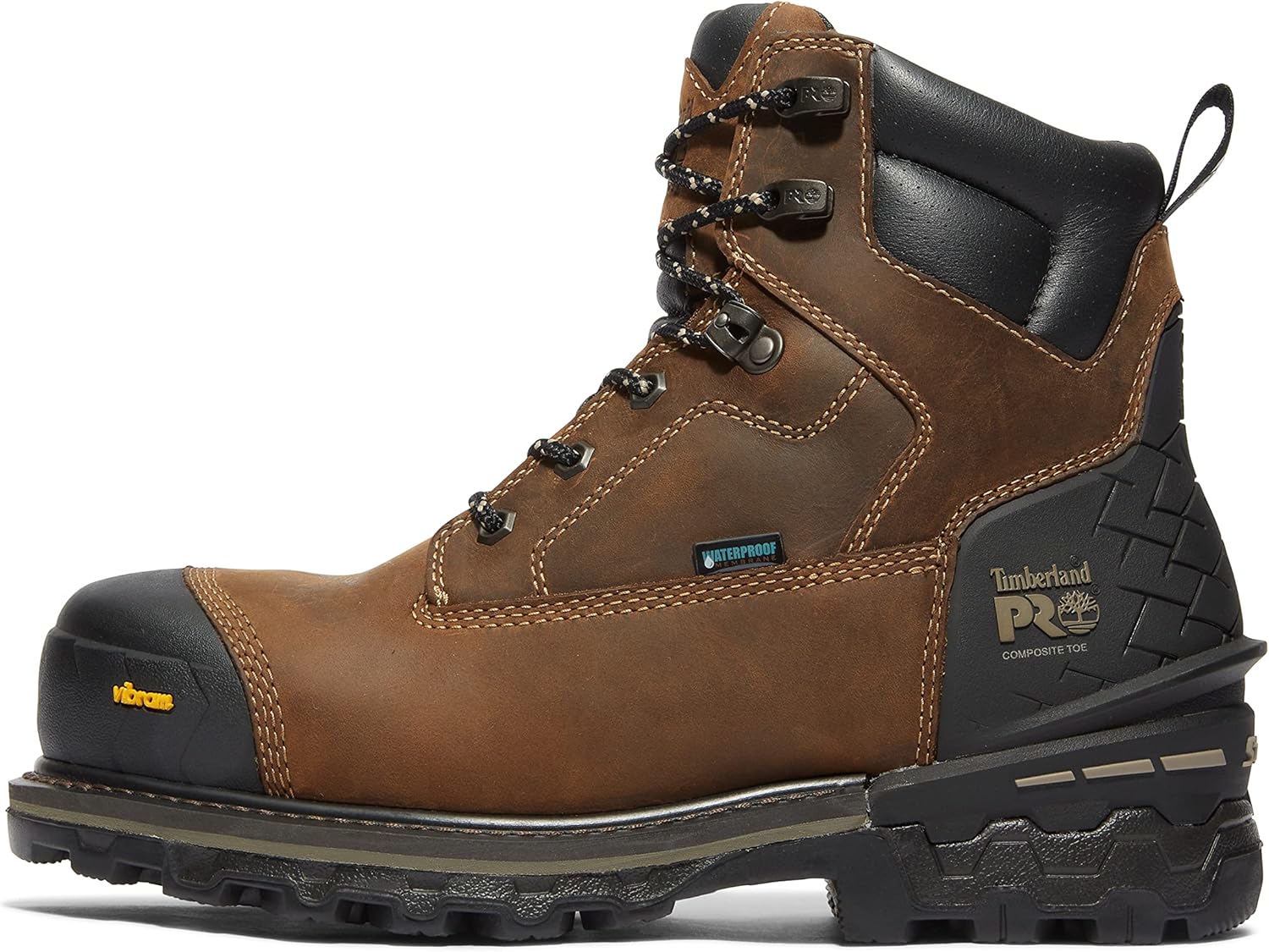 Timberland PRO мужские ботинки Boondock HD 6 дюймов с композитным защитным мыском, водонепроницаемые, утепленные, Golden Brown V1 — фото 3