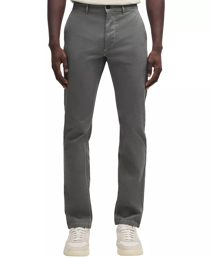 

Мужские облегающие брюки-чинос Comfort-Stretch Hugo Boss, коричневый/бежевый