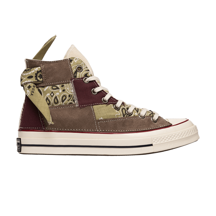 

Кроссовки Converse Chuck 70 Canvas LTD High 'Maroon Paisley Patchwork', красный