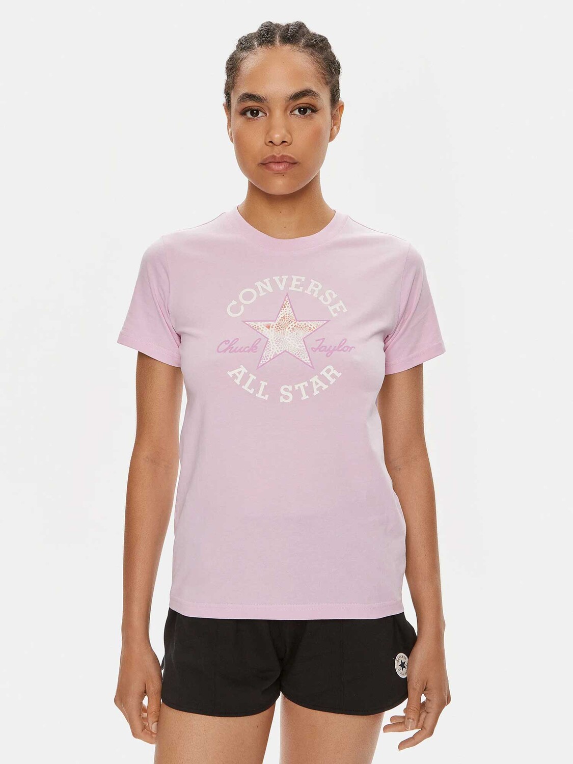 

Футболка Converse W CHUCK PATCH INFILL TEE, фиолетовый