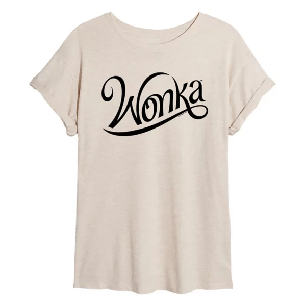 

Футболка Wonka oversize для юниоров Licensed Character, бежевый