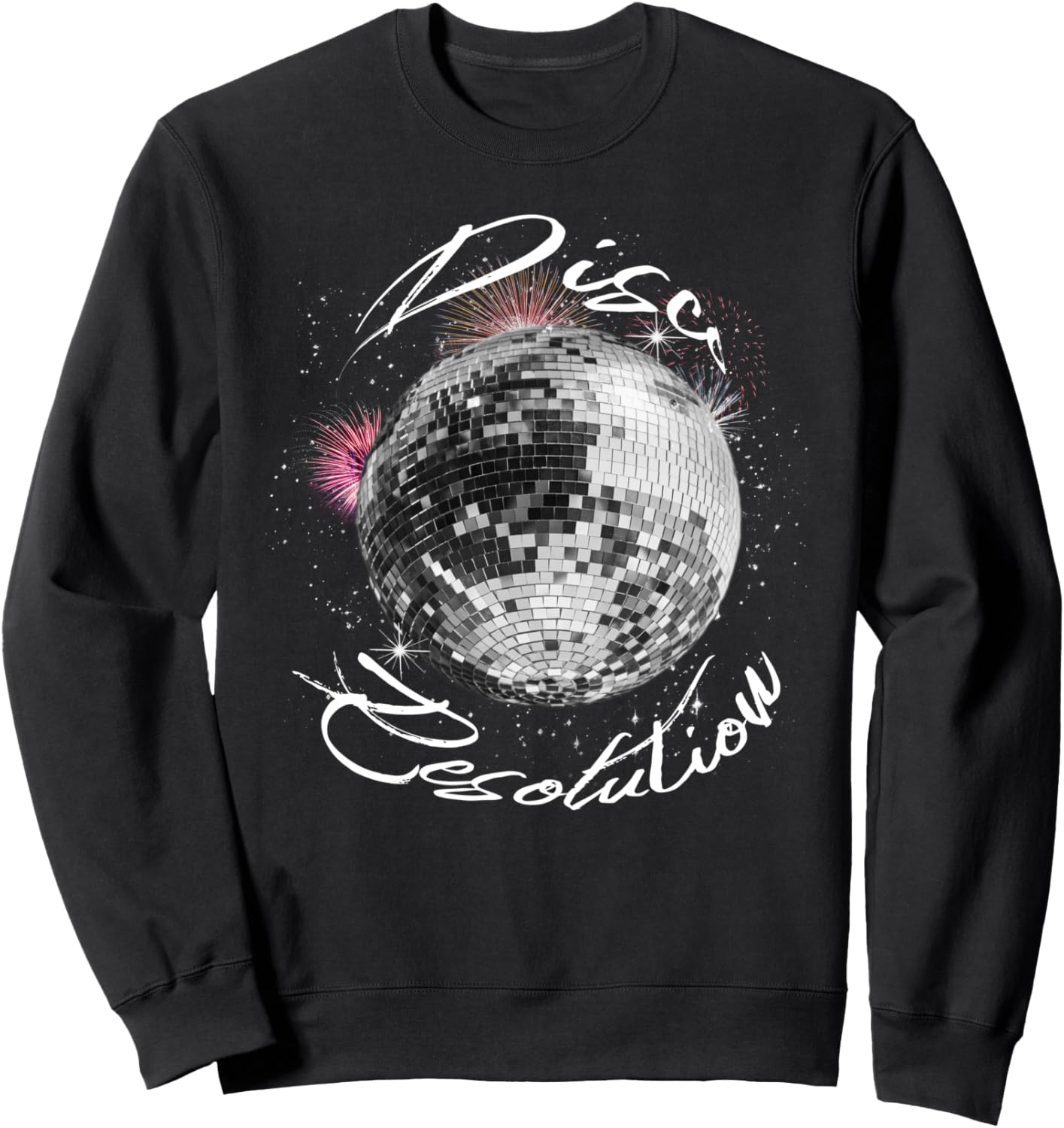 

Ретро-толстовка «Революция диско-шара»: новогоднее обещание Pink Cowgirl Disco, черный