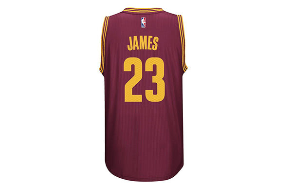 Футболка sw cleveland cavaliers lebron james джерси Adidas, красный — фото 2