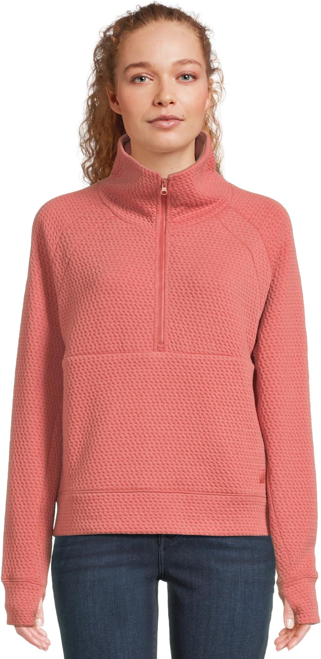 

Пуловер L.L.Bean Ridgeknit Half Zipper Pullover, цвет Sienna Brick