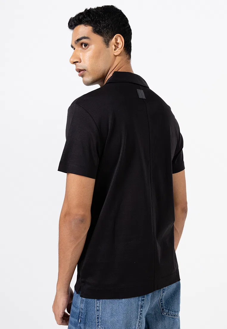 Поло, Slim Fit, Calvin Klein Jeans, черный — фото 2