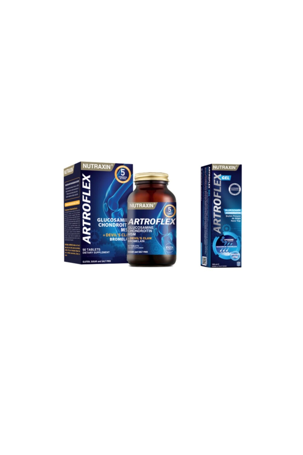 

Nutraxin -artroflex 90 таблеток + гель Artroflex 100 мл