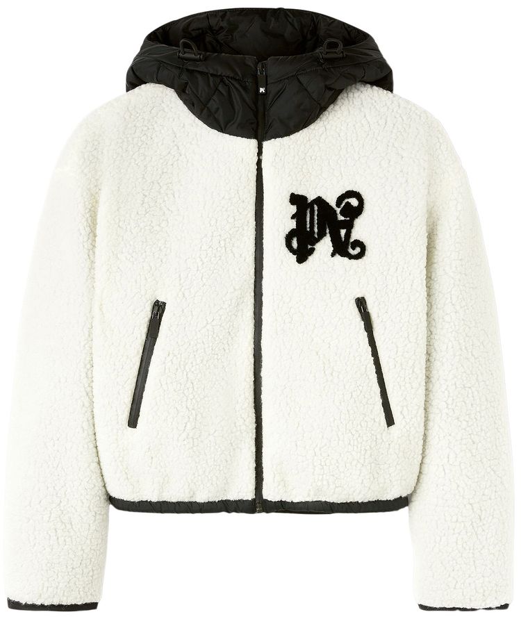

Куртка Palm Angels Monogram Cozy Ski Jacket 'White/Black', белый