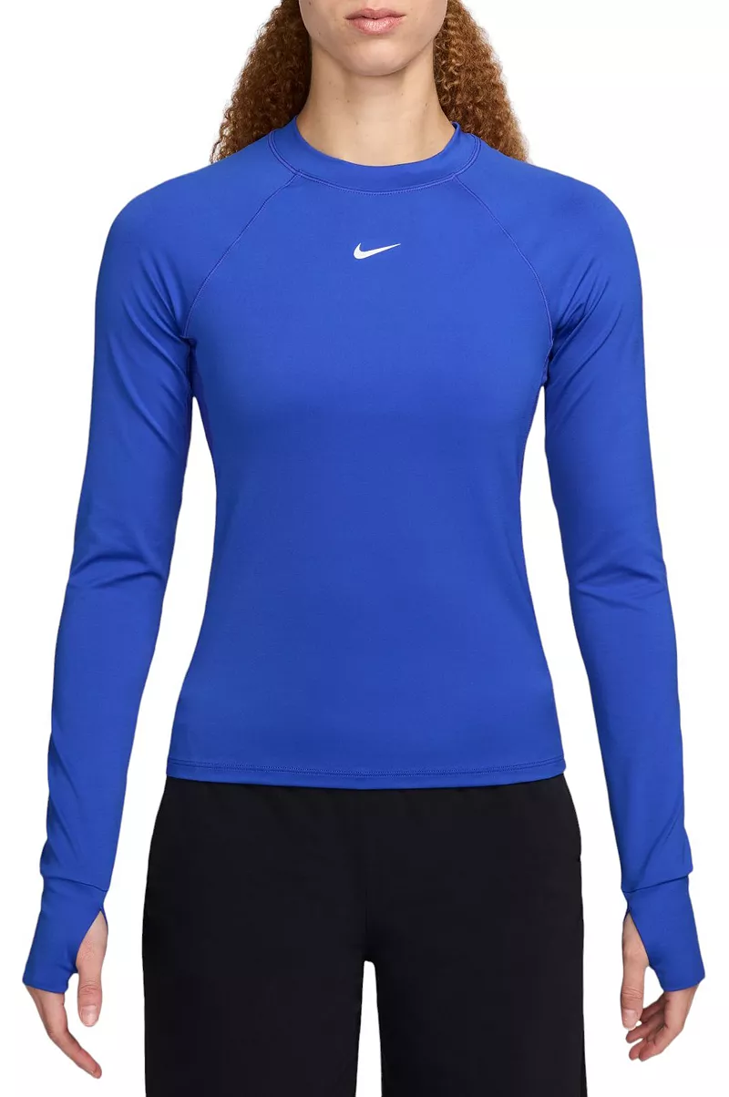 

Женская футболка с длинными рукавами Nike Pro Dri-FIT, цвет Hyper Royal