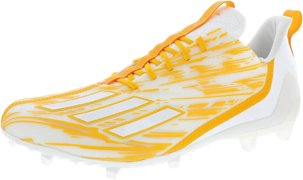 Футбольные бутсы Adidas Adizero для мужчин, белый/желтый — фото 2