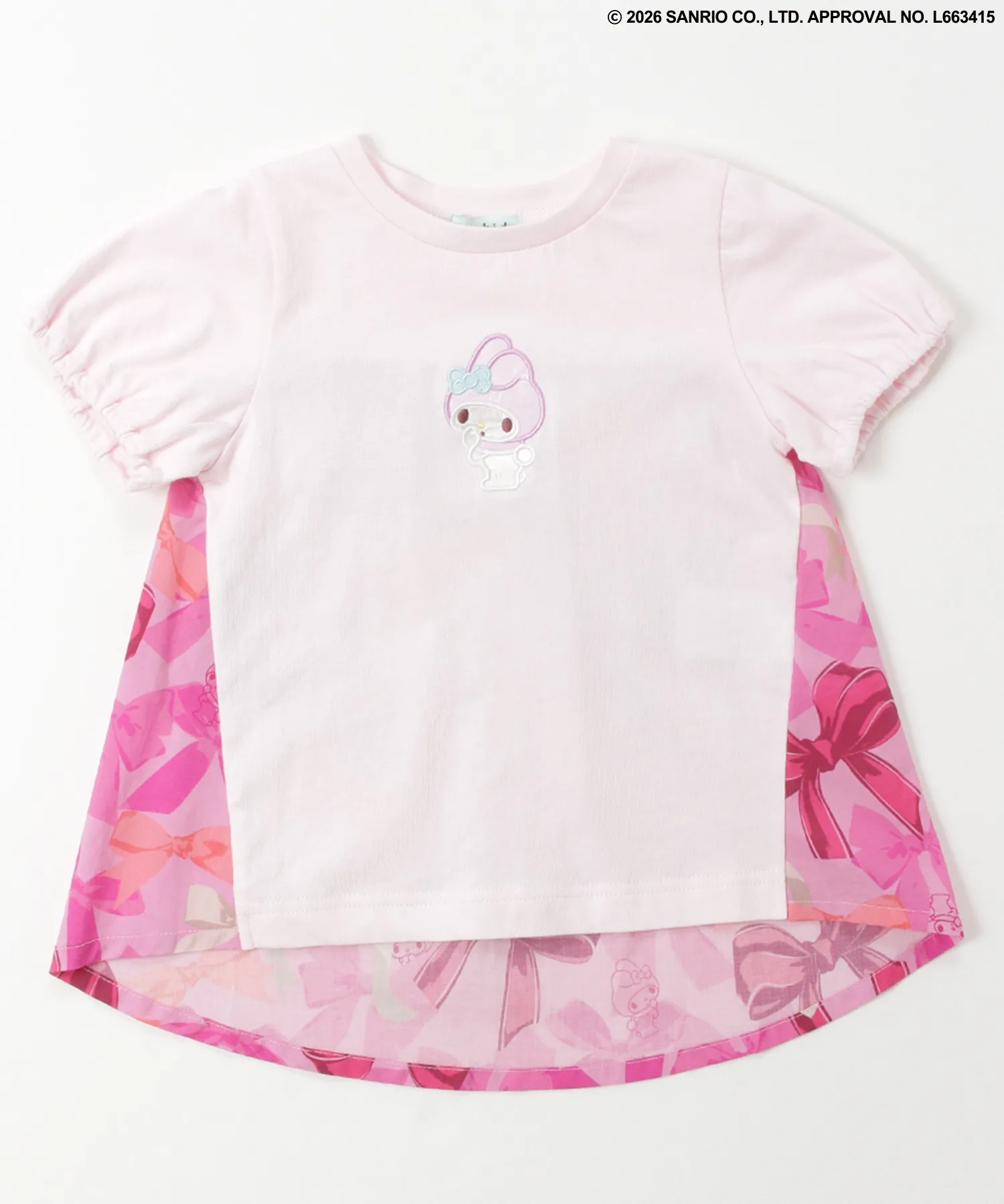 Футболка с принтом Hakka Kids x Sanrio Characters розовая