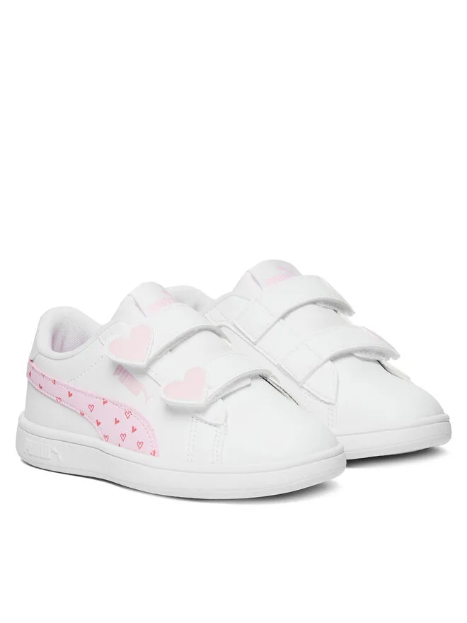 Кроссовки Puma Smash 3.0 Hearty V PS 405638 01 белые — фото 2