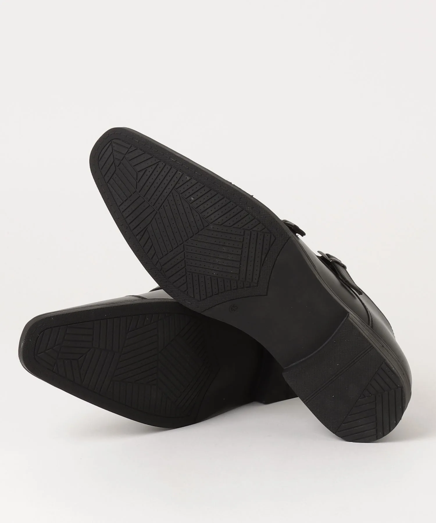 Мужские монки из синтетической кожи AAA+ Double Monkstrap Dress Shoes черные — фото 3