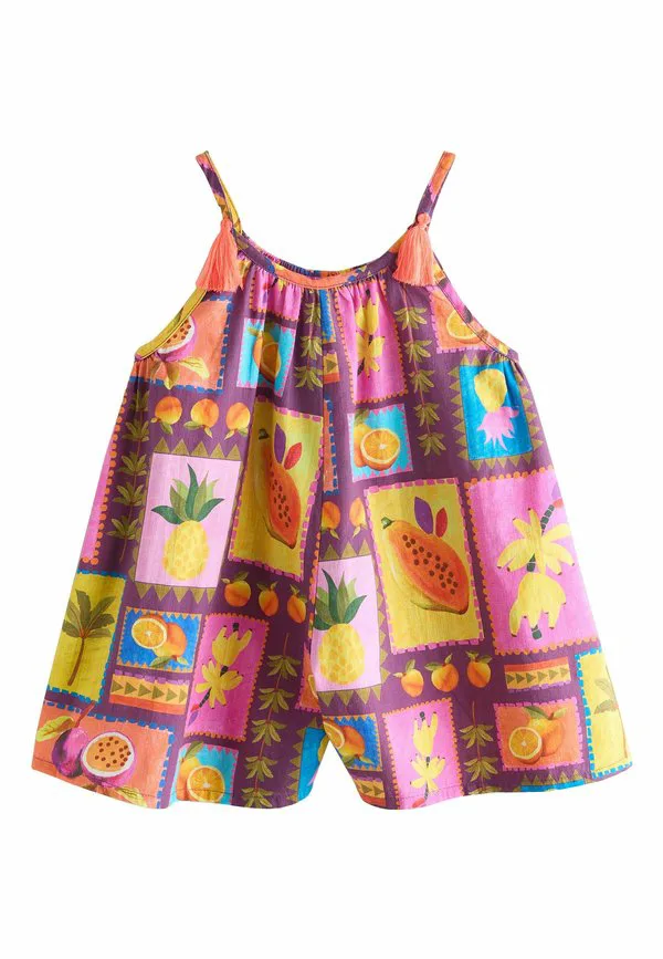 Комбинезон прямого кроя с бретелями Next, Multi Print