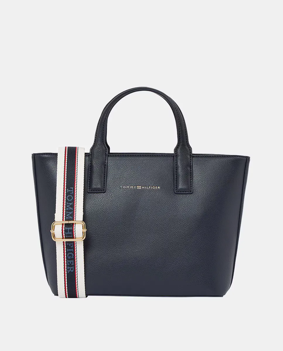 

Мини-сумка тоут в темно-синем цвете Tommy Hilfiger, темно-синий