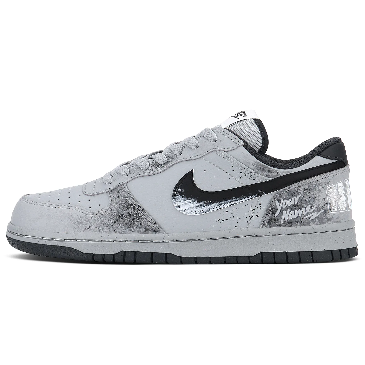 Nike Кроссовки Big Low top Skateboard Shoes мужские Black Gray — фото 3