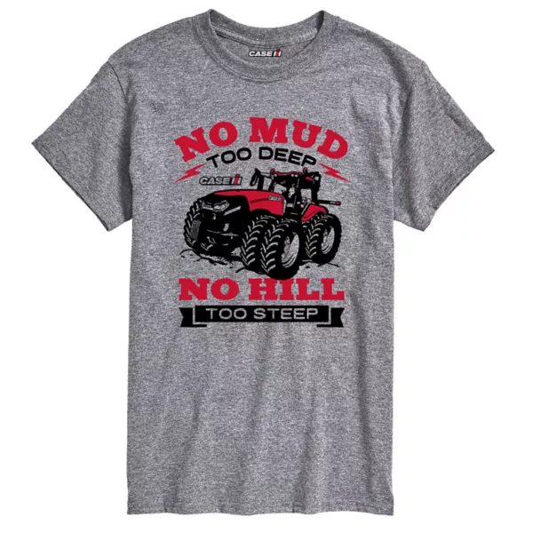 

Мужская футболка с глубоким рисунком «no mud too deep» Licensed Character, серый